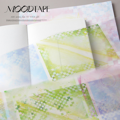 moodtape.捕获春日大背景原创手帐胶带咕卡贴纸和纸打底胶带文具