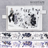 moodtape百年好合寄语pet花朵胶带手账diy装 饰素材mood贴纸