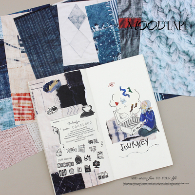 moodtape.素材纸拼布原创手帐背景纸基础背景打底mood和纸胶带