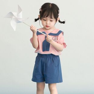 宝宝夏天套装3一6岁儿童三件套婴儿薄款夏女小童夏季衣服女童夏装