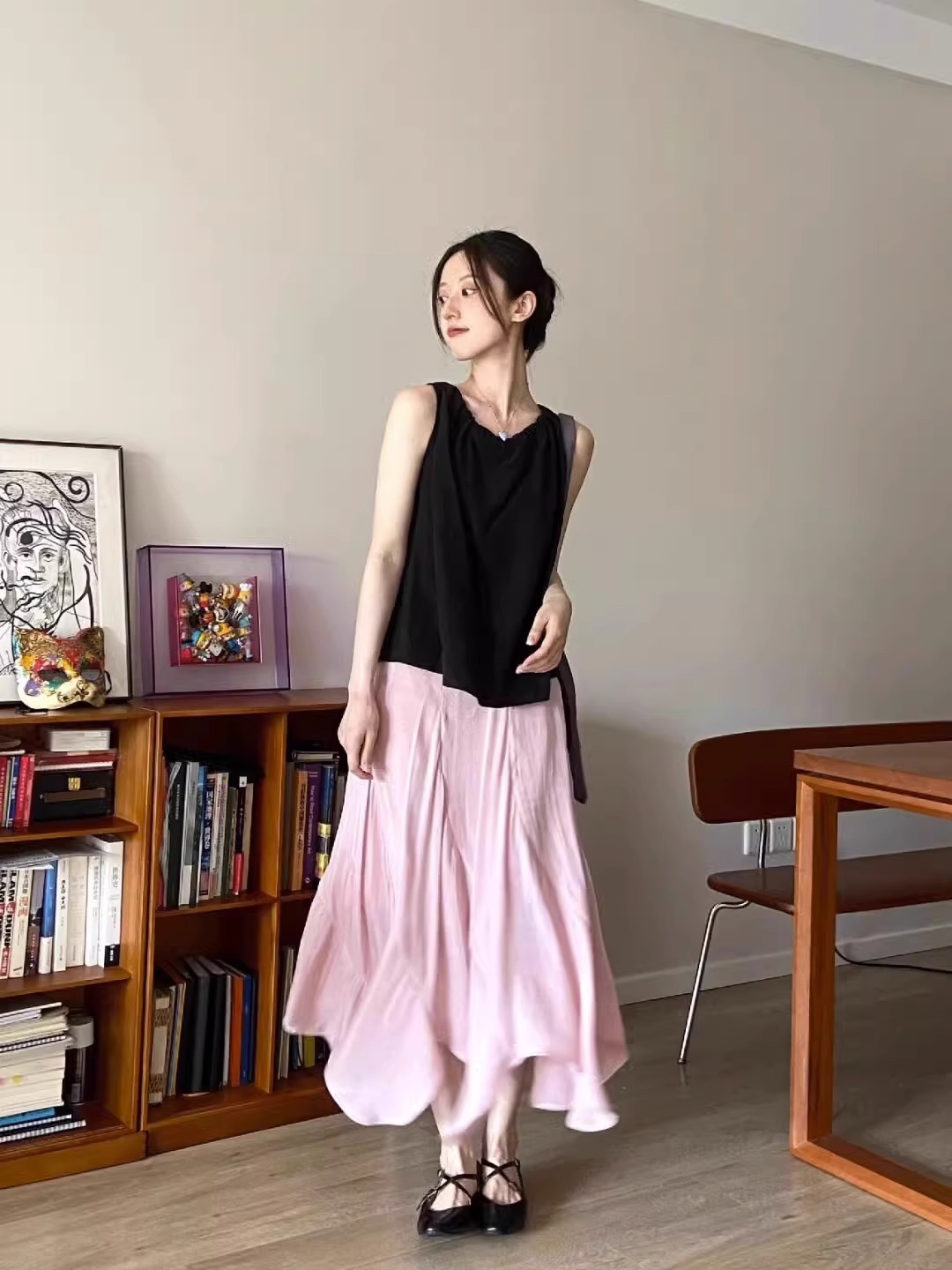 职业女性时尚潮搭女装套装夏季新款无袖衬衣不规则半身裙两件套装