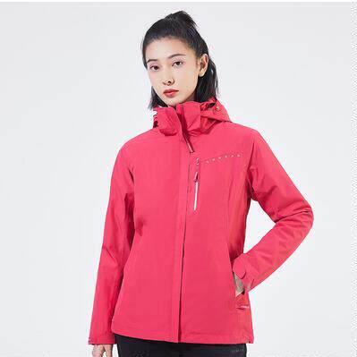 探路者冲锋衣男女秋冬保暖三合一时尚套绒两件套TAWJ92112/91119