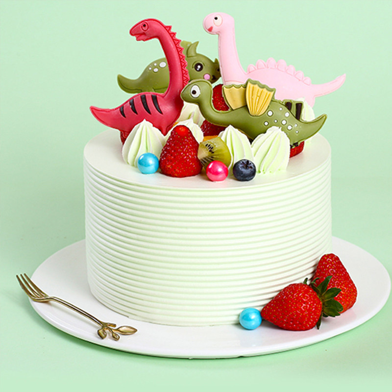 御蝶坊新鲜现做儿童恐龙生日蛋糕草莓芒果奶油男女孩同城配送深圳