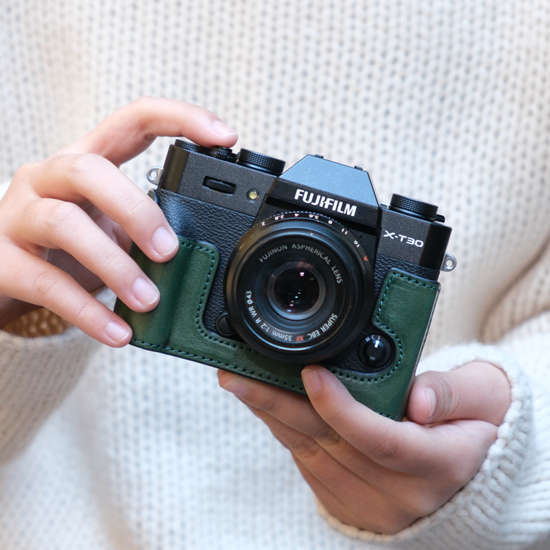 富士XT30二代保护套XS20XT5X100viXS10XT4相机包底座配件真皮套壳
