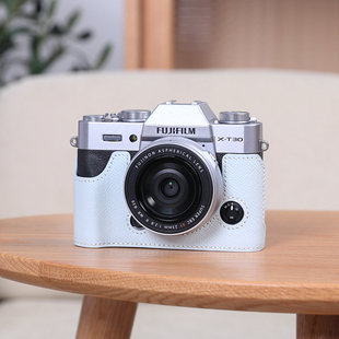 富士XT30三代保护套二代XT50XS20X100vi相机包底座配件真皮XM5xe5