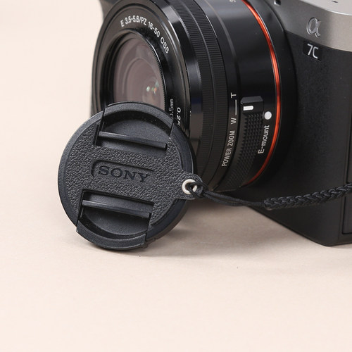 镜头盖防丢绳适用于索尼相机镜头zve10二代a7c2a7m4a6400a600