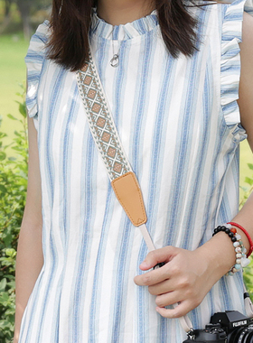 相机肩带背带适用富士xs20xt30三代佳能R50索尼康单反绳快拆配件