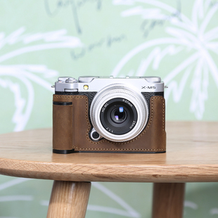 富士XM5保护套手柄相机包底座配件真皮套壳