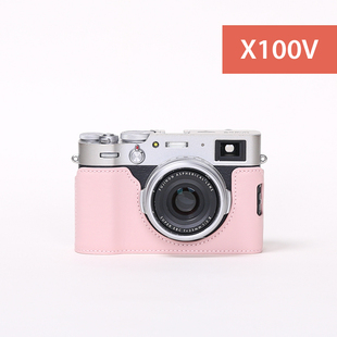 富士x100v保护套x100f相机包皮套真皮配件