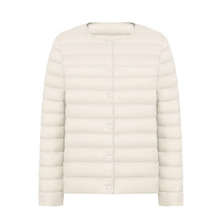 圆领V领简约长袖 90绒纯色女装 羽绒服外套 新款 平湖驰新女式