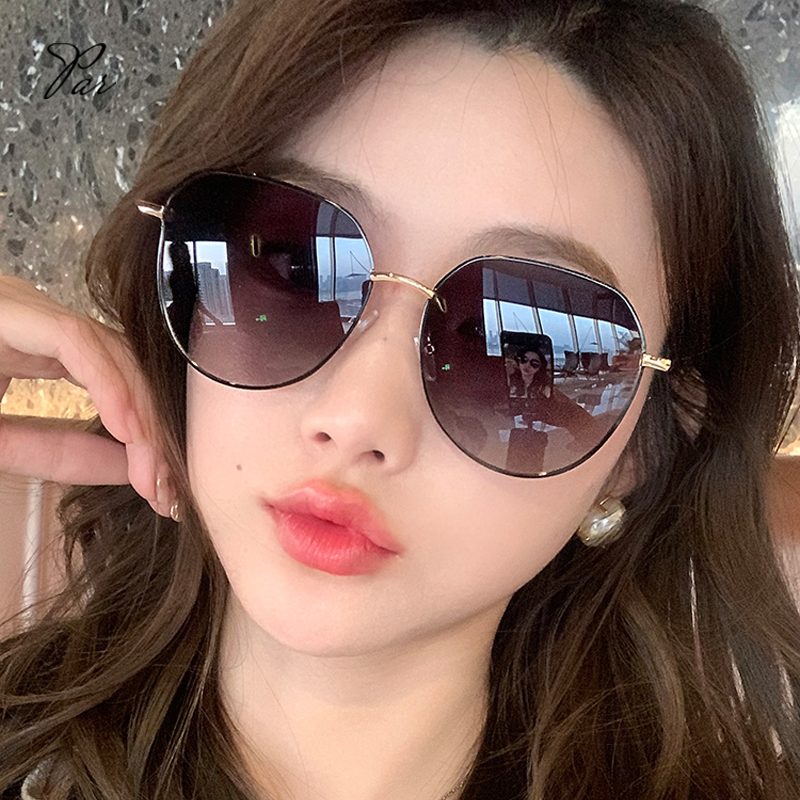 墨镜太阳镜女2026新款夏偏光时尚大脸显瘦圆框防晒眼镜防紫外线镜