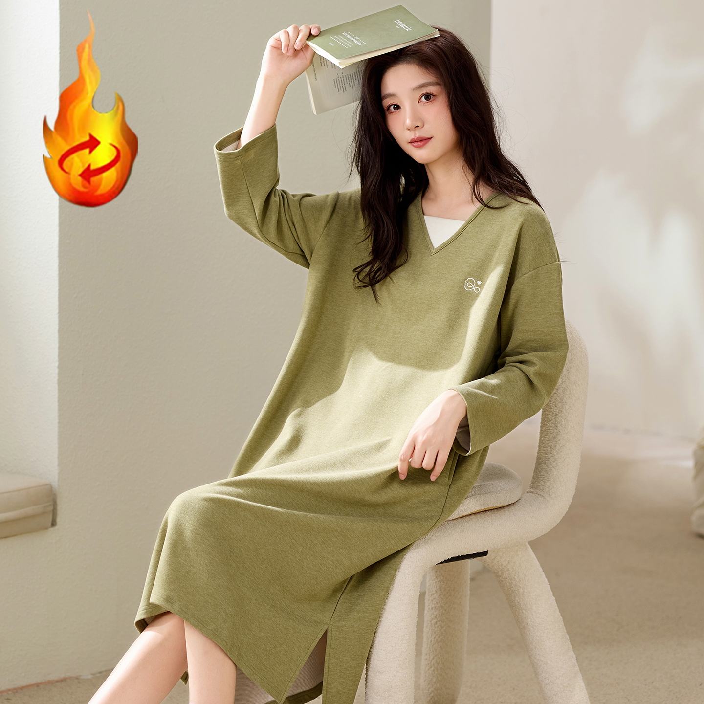 2025年秋冬季女士德绒睡裙