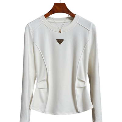 圆领德绒打底衫t恤加厚长袖秋冬