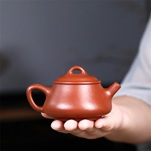 沁园春茶舍宜兴紫砂壶 原矿小煤窑朱泥手工韵瓢礼品家用茶壶