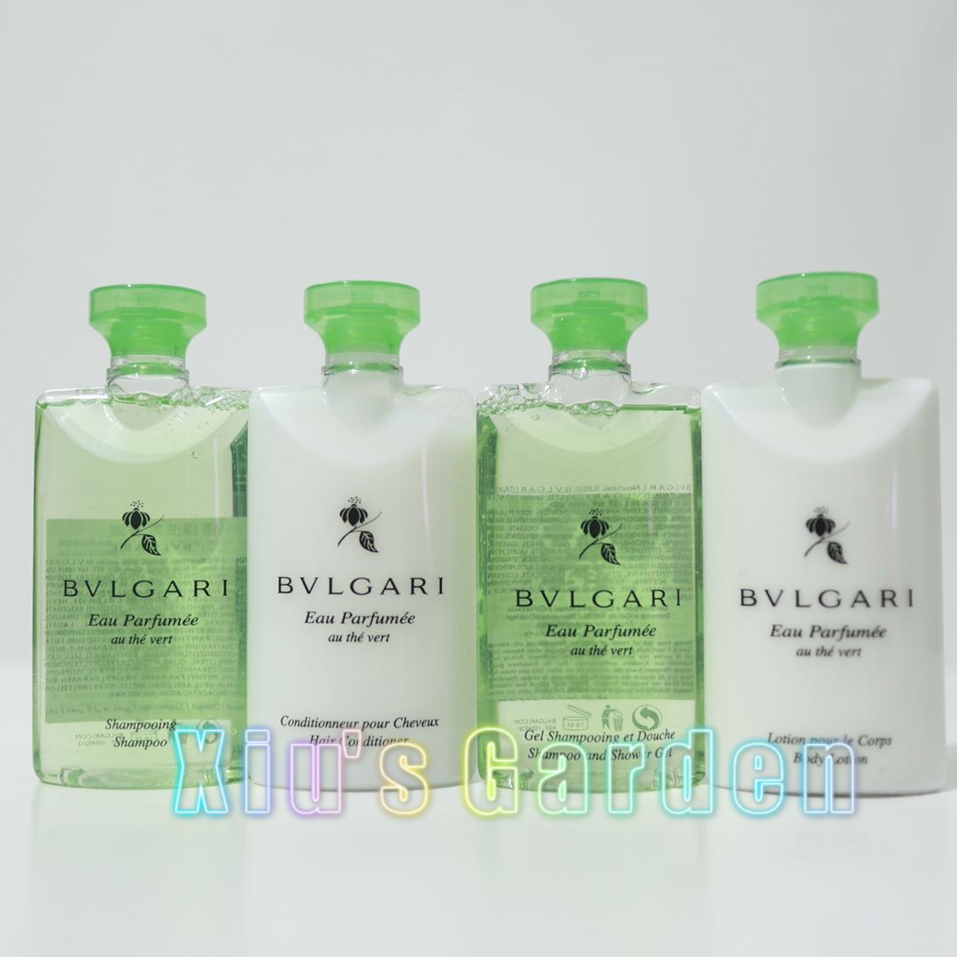 Bvlgari 宝格丽绿茶洗发水 护发素 沐浴露 身体乳香皂旅行装75ml