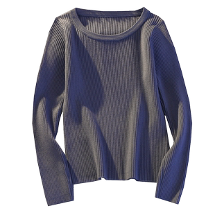 黑色毛衣女士打底衫秋冬2025新款加厚加绒紧身内搭长袖针织衫上衣