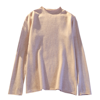 半高领针织衫女士长袖毛衣打底衫