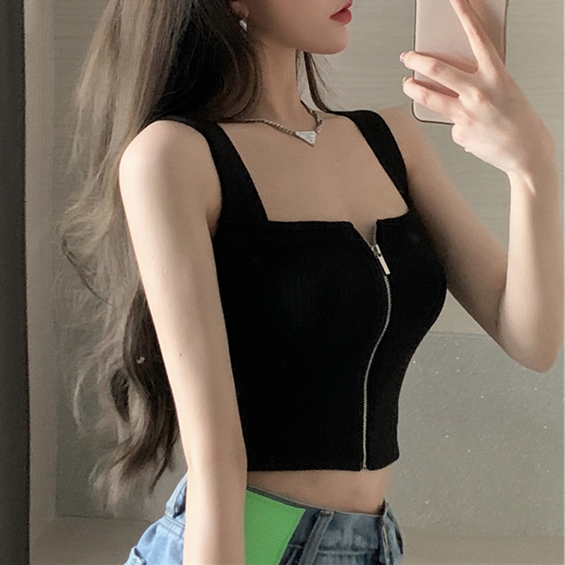 法式设计感小众别致小吊带背心女
