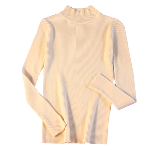 半高领黑色毛衣女士秋冬修身紧身长袖内搭打底针织衫加厚加绒上衣