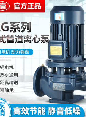 中壹IRG立式管道泵380V离心泵热水锅炉循环泵冷却塔加压水泵静音