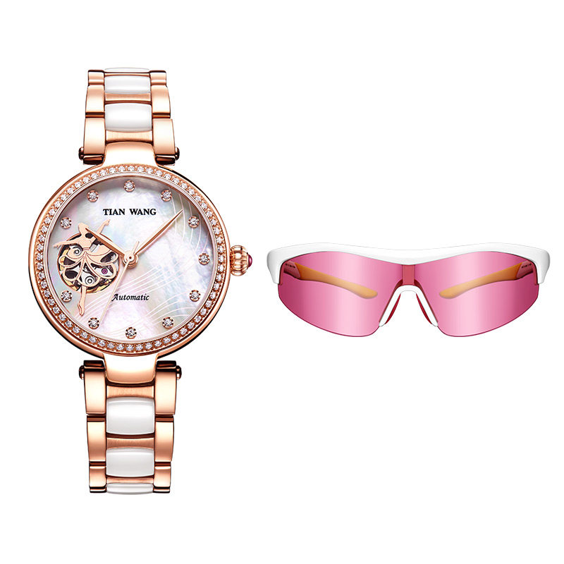 天王表正品女表女神礼物礼盒手表生日礼物送女友腕表+眼镜套装