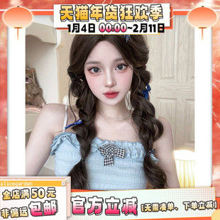 Alicegarden假发女长发日常网红lolita中分刘海修脸大波浪长卷发