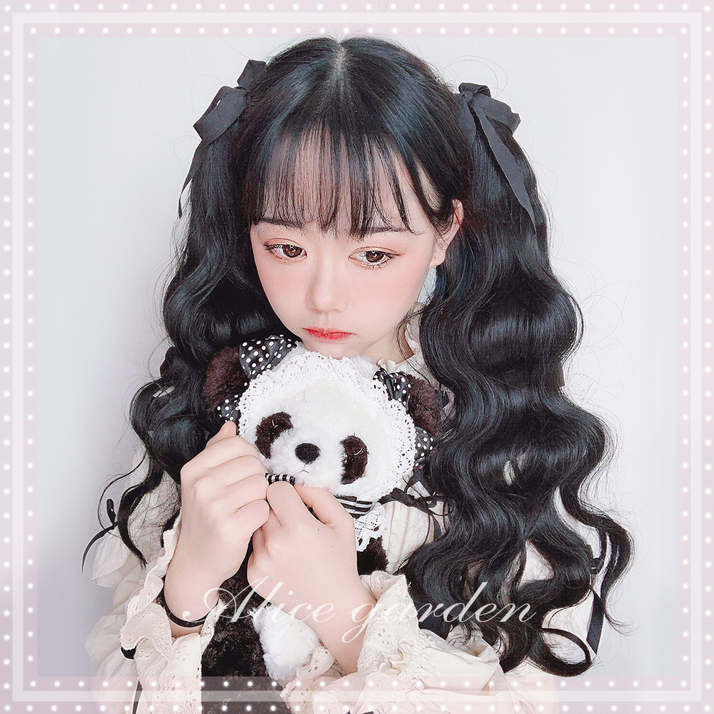 40厘米短双马尾绑带式萝莉仿真