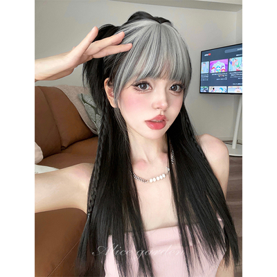 alicegarden高温丝刘海染长直发