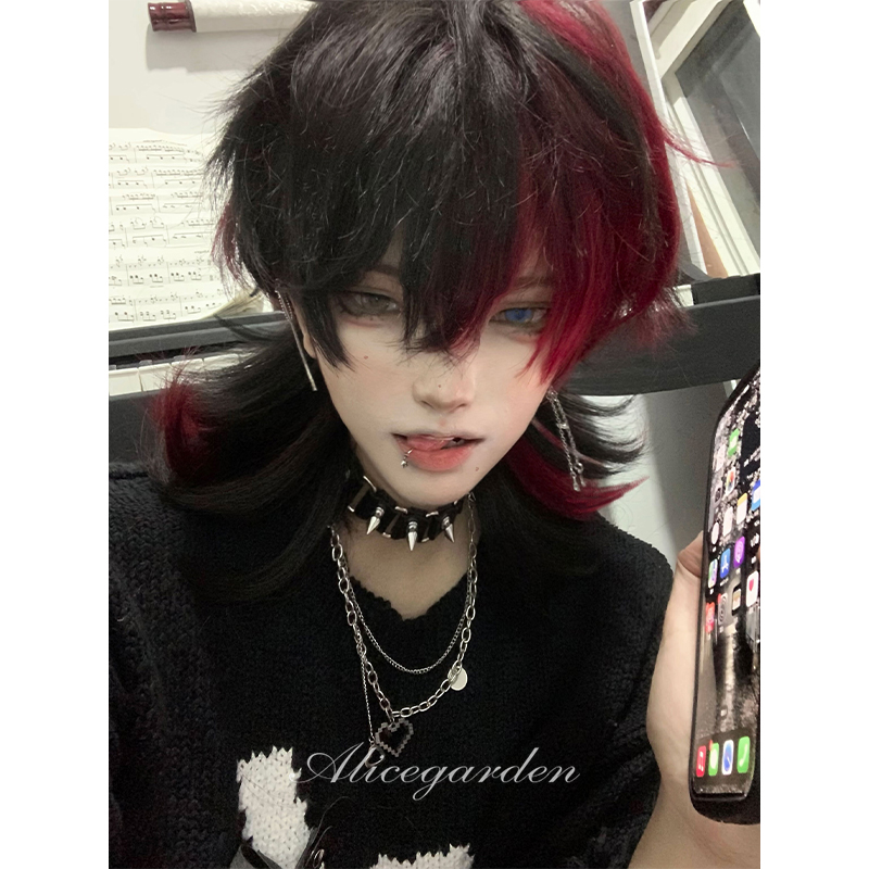 网红lolita新中式狼尾鲻鱼头