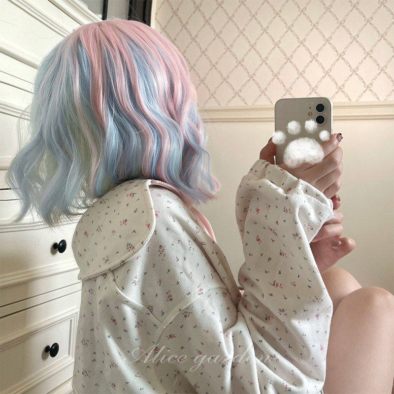 alicegardenlolita彩色短假发图片