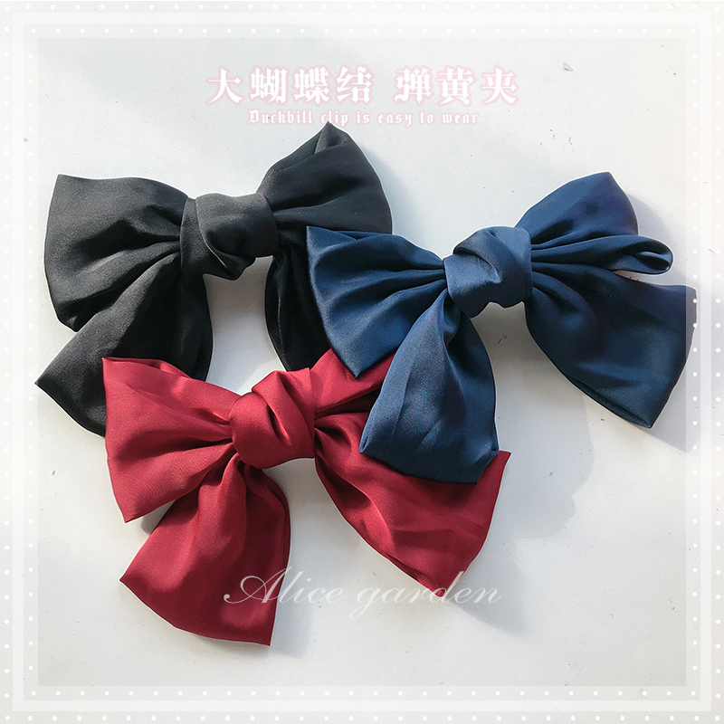 alicegarden假发发饰酒红色头饰