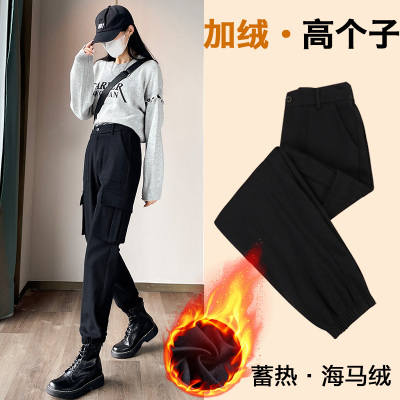 高腰工装裤长美人加长款