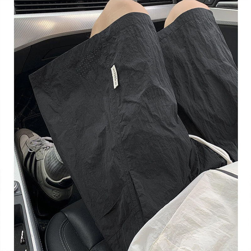 夏季薄款速干短裤男直筒沙滩裤子