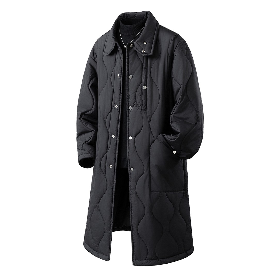 超长款过膝葫芦格棉服男冬季外套