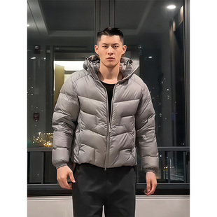 硬汉风防水防风加厚羽绒棉服男cleanfit短款冬季保暖连帽棉衣外套