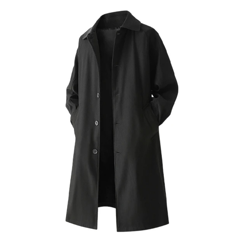 秋冬超长款过膝大衣男中长款风衣