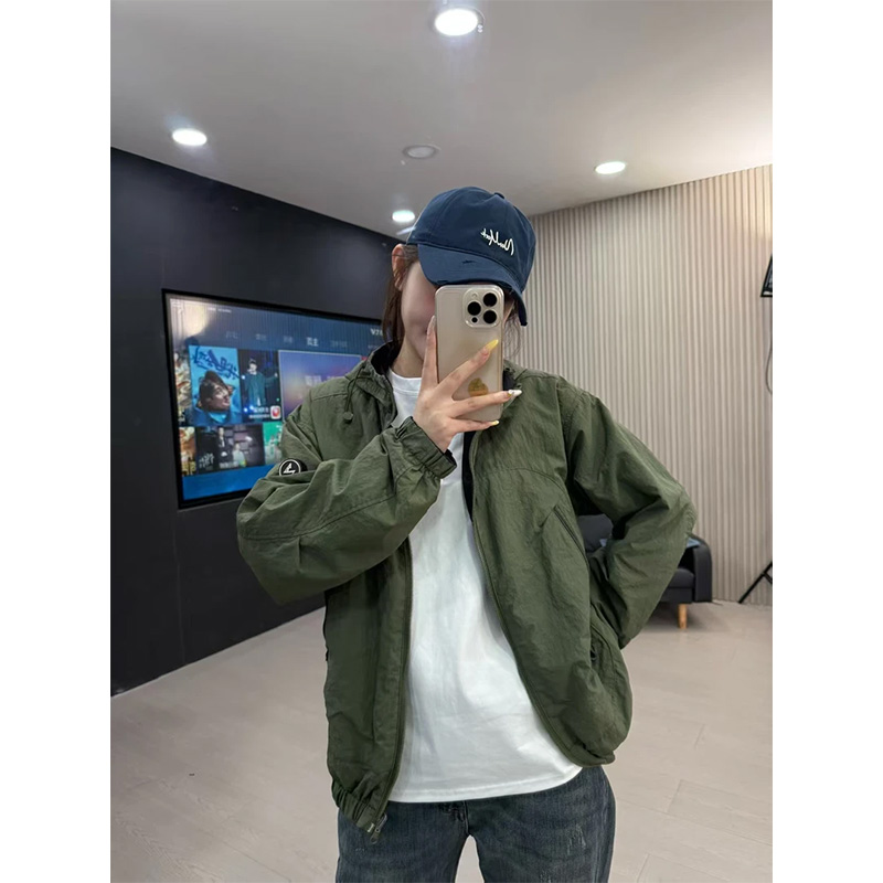 秋季双面穿飞行员夹克男工装外套