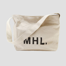 跨境出口日本韩国爆款MHL潮牌小众单肩手提帆布包环保购物袋