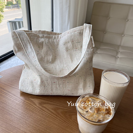 【YUU布包】牛仔帆布包肩腋下包女生小挎包素色文艺小众设计师款