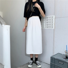 Real shooting real price boudoir dress women's high waist personality split length casual dress