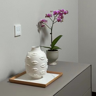 亏本清仓 嘴唇陶瓷花器Jonathan adler创意设计外贸尾货高档礼物