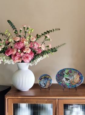 清仓特价！原装大号三只猫咪玻璃挂牌桌面摆件美国amia生日礼物