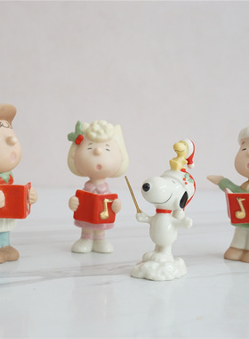 深海吧。唱诗班 snoopy史努比查理陶瓷摆件花生漫画周边出口lenox