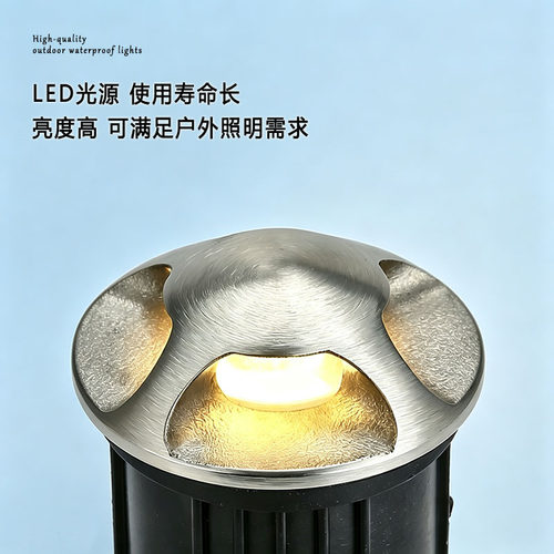 侧发光透光龟背灯不锈钢地埋灯