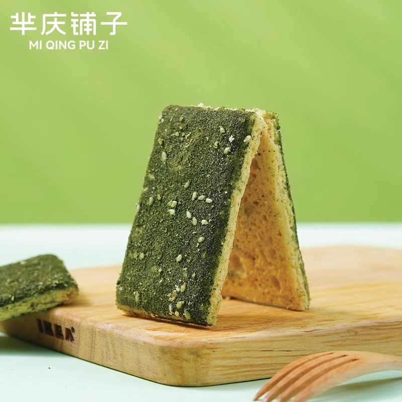 芈庆铺子苔条饼干海苔饼袋装上海老牌点心传统特产零食小吃糕点