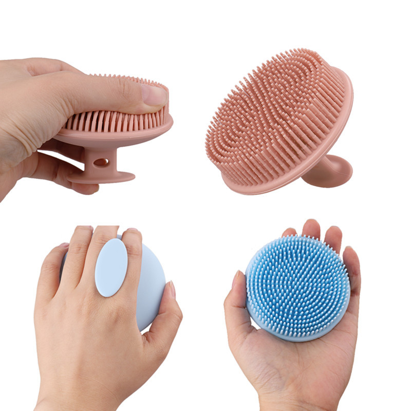 硅胶洗澡刷飞碟款手柄便捷搓澡刷洗澡沐浴刷子清洁按洗浴用