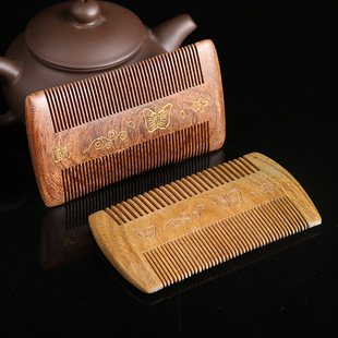 梳篦绿檀木篦子梳儿童刮头虱子梳加密虱梳子超密齿梳头去头屑