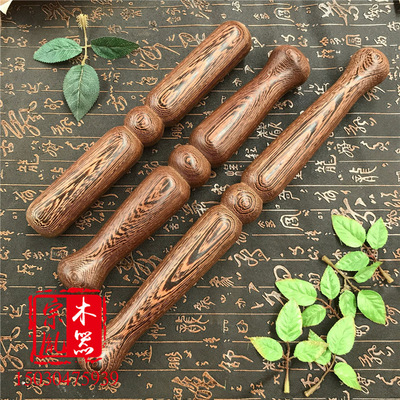 厂家鸡翅木太极尺武术棍太极行功棒按器木质大号养生棍棒