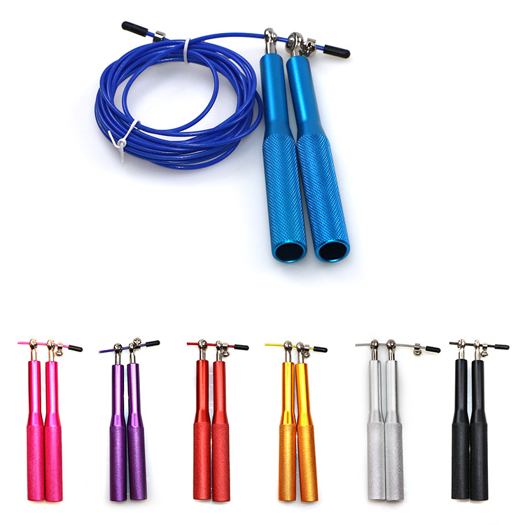 铝合金手柄跳绳铝柄中考钢丝跳绳