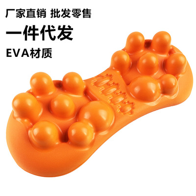 腰椎按器指压颈椎按枕脊椎矫正器肩背靠垫日本腰椎牵引按垫